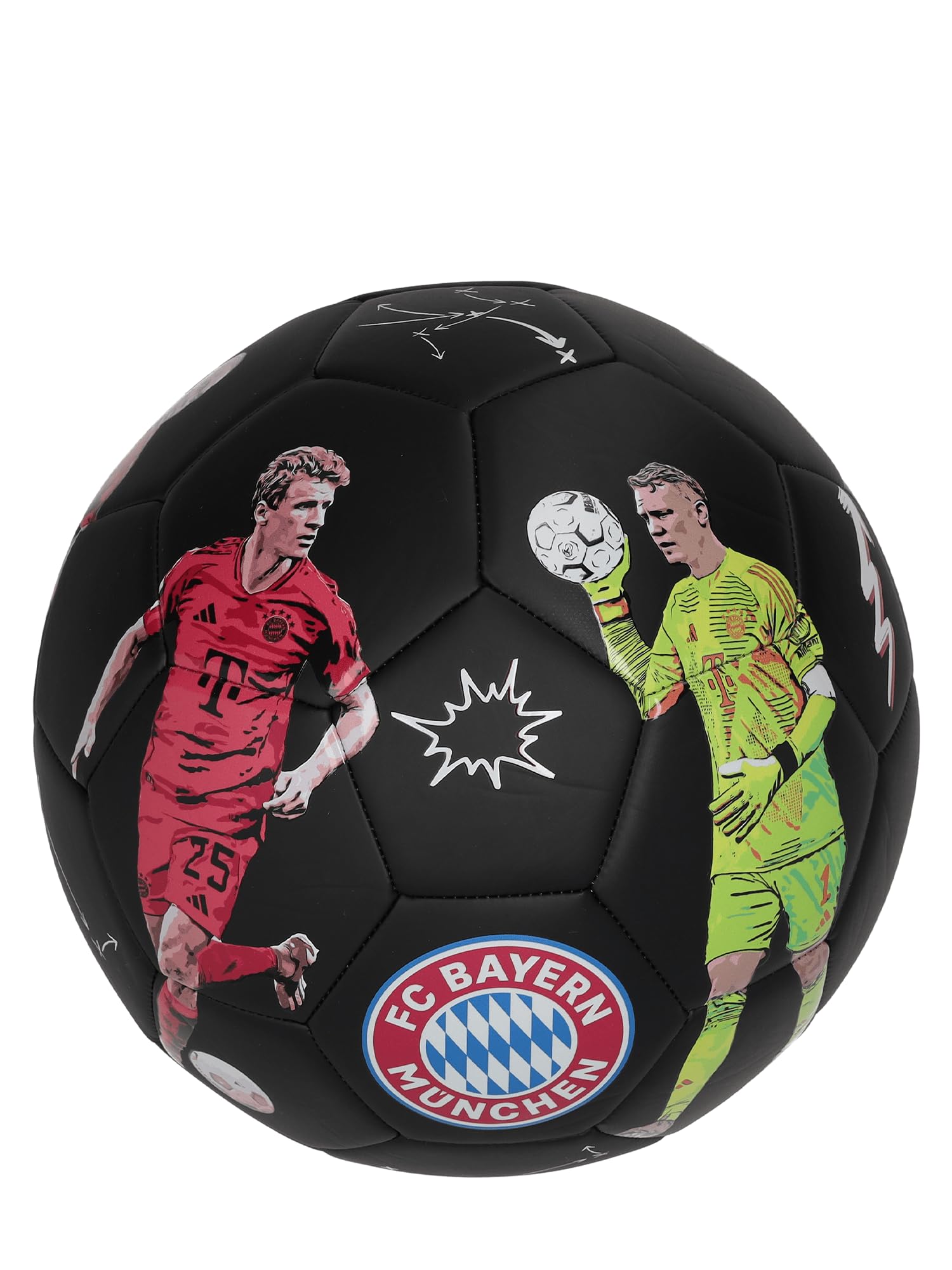 FC Bayern München I Ball I Piłka nożna Player 2024-25 I czarna I rozmiar 5