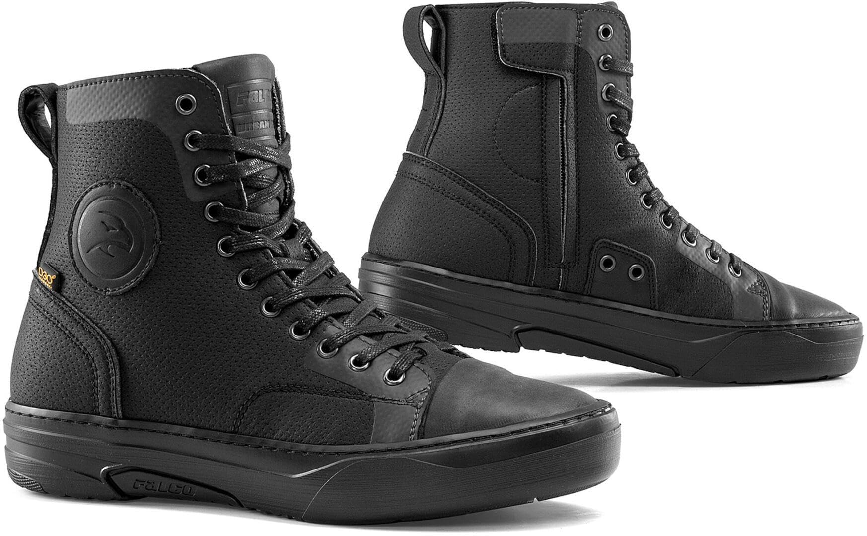 Falco Lennox 3 Matt Motorrad Schuhe, schwarz, 42