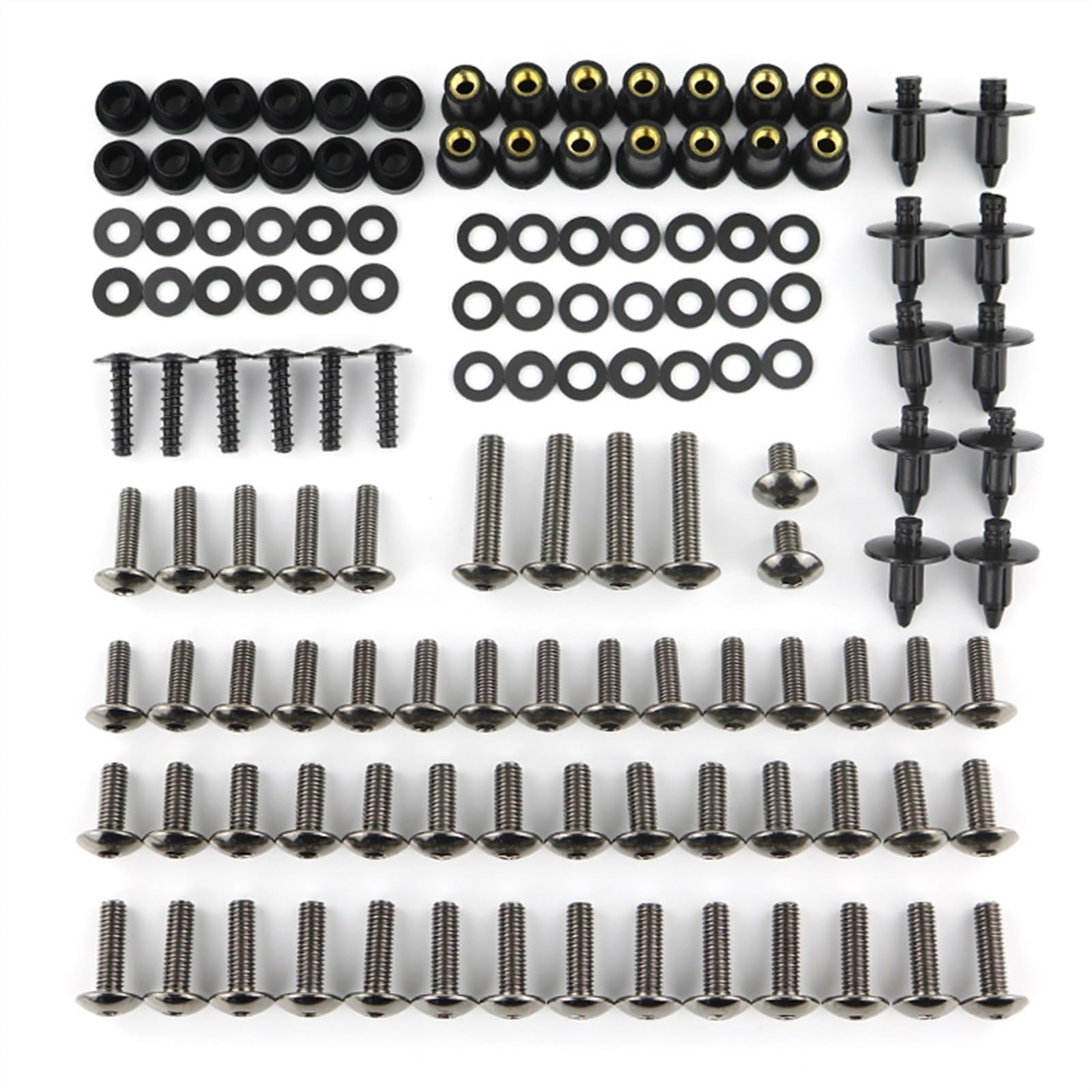 Motorcycle Complete Full Fairing Bolt Kit Clips Screw For Kawasaki For Ninja ZX-6R ZX6R ZZR600 ZX-6RR ZX-9R ZX9R CNC Alloy(Style20)
