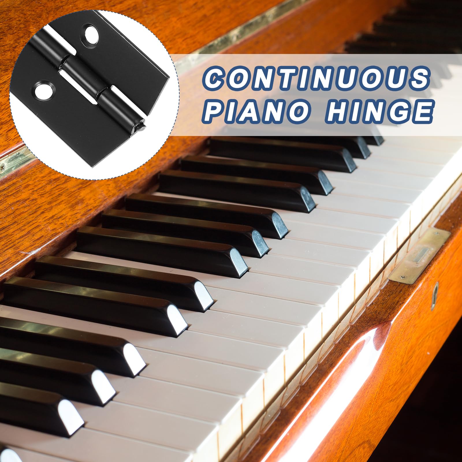 Bisagras Para Piano, Paquete De 6 Unidades, Bisagra Continua | Meses Sin Interés