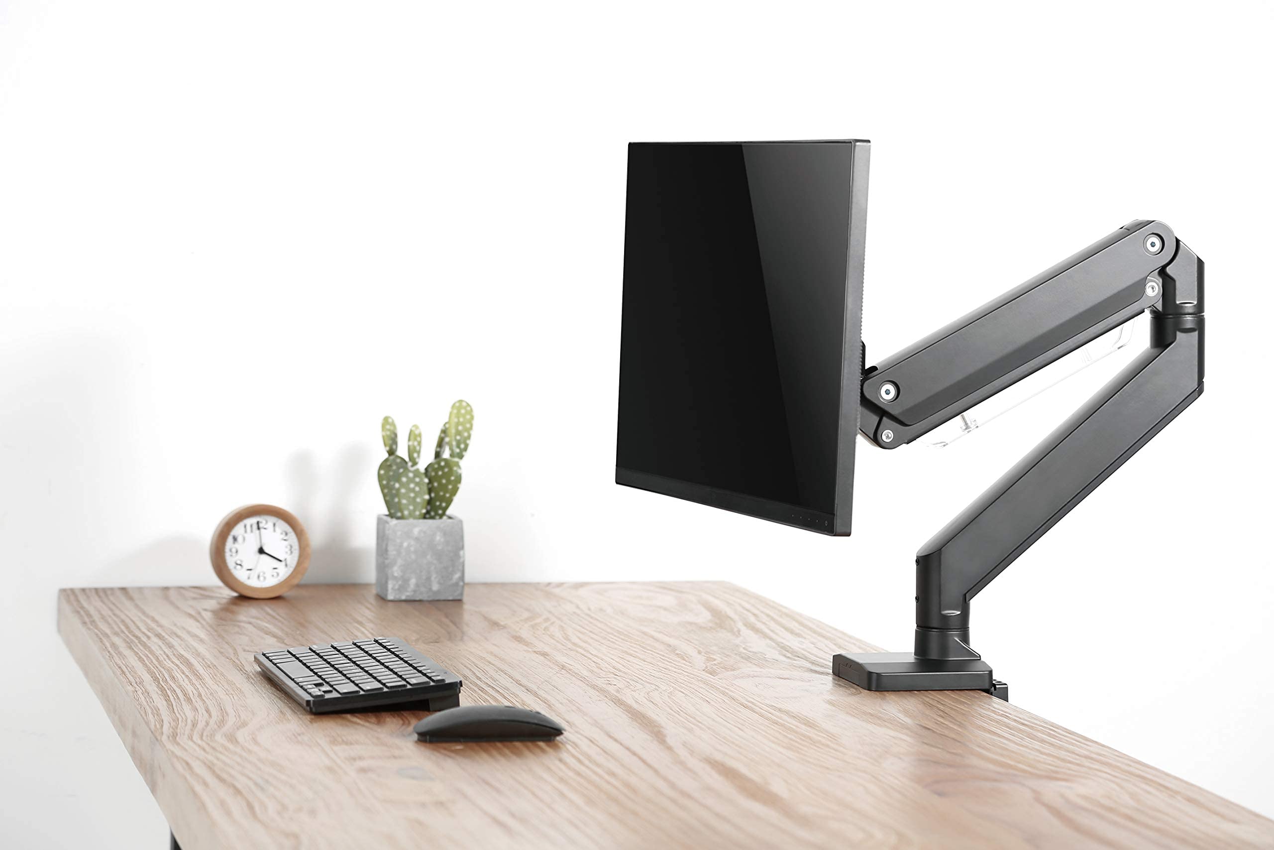 HALTERUNGSPROFI Support avec ressort à gaz Extra fort pour moniteurs LED et LCD jusqu'à 35 pouces 15kg VESA 75x75 100x100 OFFICE-GS512A