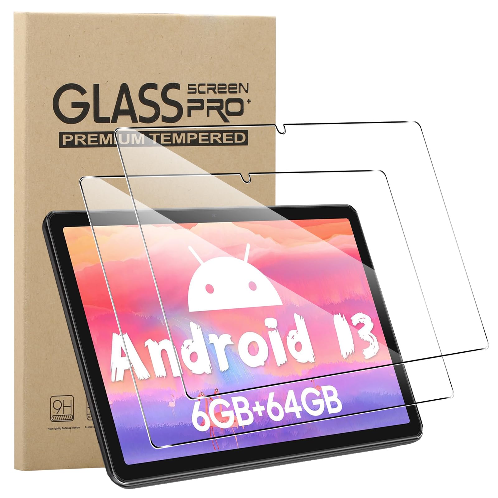 MEMELOKA Protector de Pantalla para Blackview Tab 70 wifi 10.1 Pulgada, 2 Piezas[Antiarañazos][Antihuellas][Alta Sensibilidad] 9H Dureza Cristal Templado Blackview Tab 70