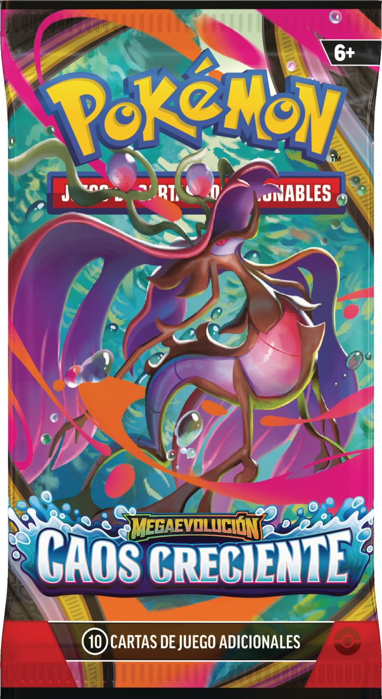 Pokémon: Lote de Sobres de Mejora de Megaevolución-Caos Creciente (6 Sobres de Mejora)
