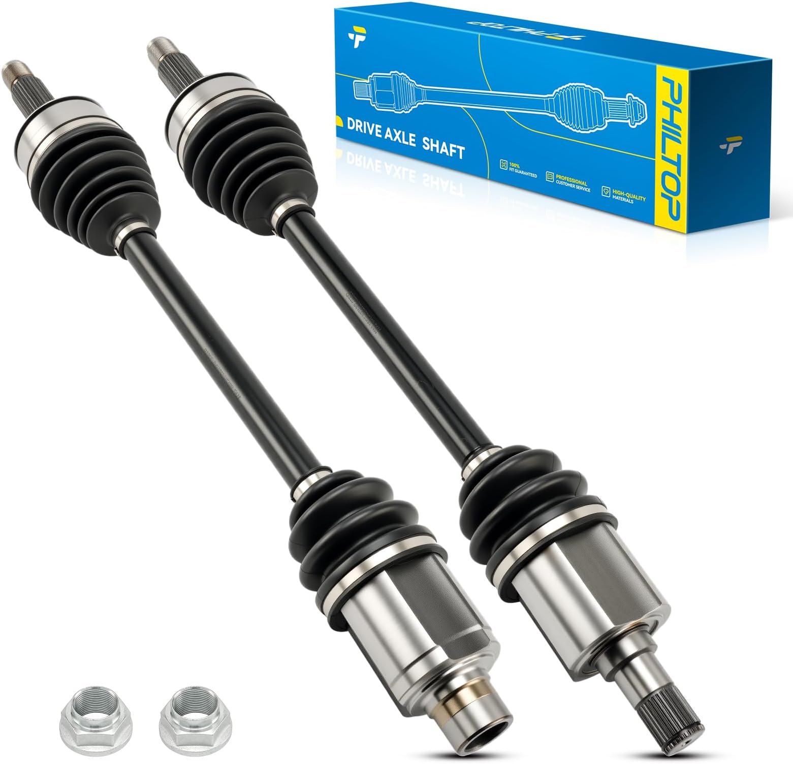 PHILTOP Front CV Axle Shaft Assembly for Honda Odyssey 2005-2006, 66-4224 66-4225 CV Axle Shafts