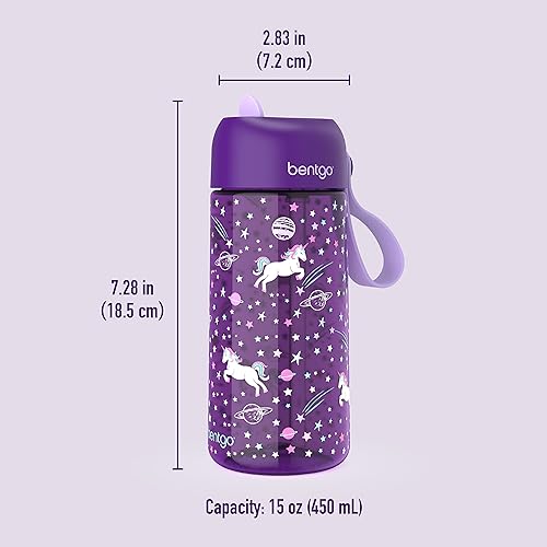 Miniatura 7 de Bentgo® Juego de mochila 2 en 1 para niños y bolsa de almuerzo aislada para agua - Nuevo y mejorado 2023 (unicornio), Púrpura, Bentgo Mochila para