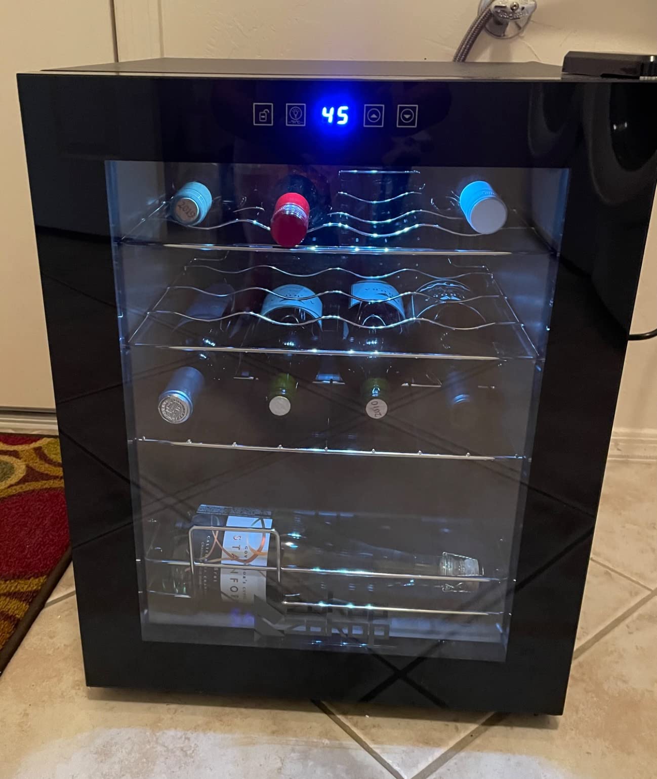 33/mo Finance ROVSUN 16 Bottle Wine Cooler Refrigerator