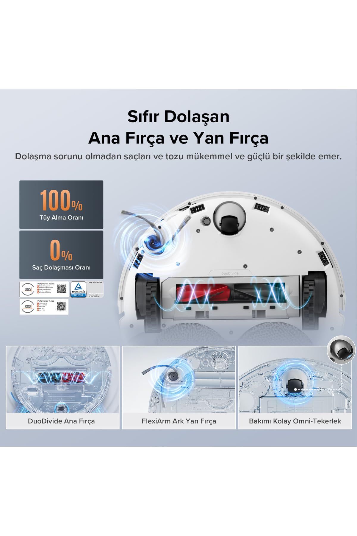 Roborock Qrevo Edge 5V1 Saug- & Wischroboter, 18.500 Pa, LiDAR-Navigation, Wei?
