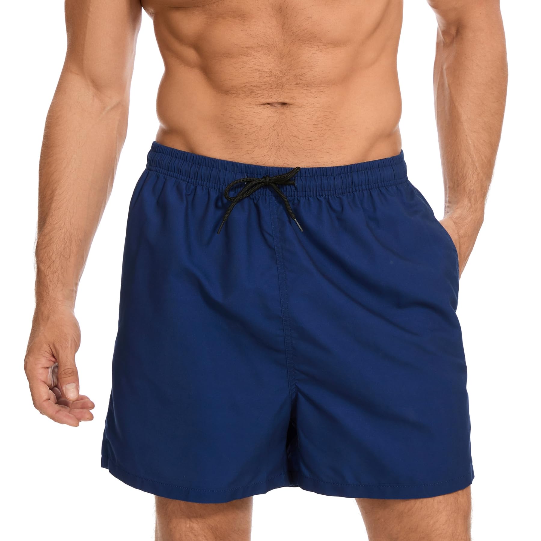 AMZSPORT Bañador Hombre Corto Shorts de baño Impermeables Bermudas con Forro de Malla y Bolsillos