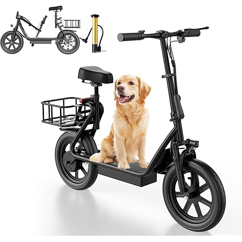 NAVIC Electric Scooter Adults,18/27/49Mile Range,Electric Scooter for Adults,Top Speed 22Mph,350/500W Motor,8.5"/14'' Tires,Foldable e Scooter with Back Basket,APP