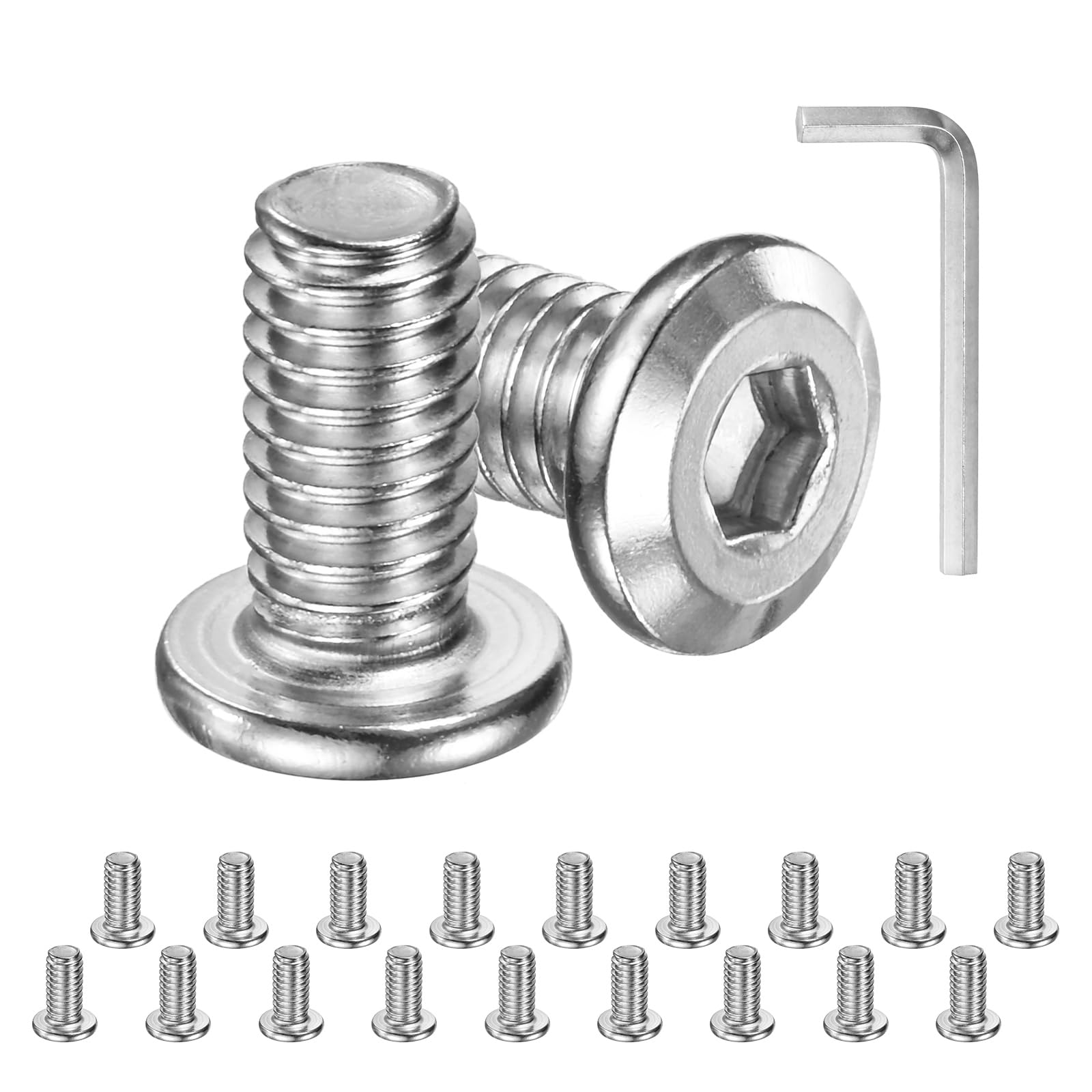 M METERXITY 20-Pack Flat Head Socket Cap Screws