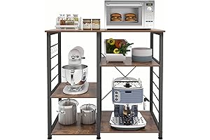 DlandHome Microwave Cart Stand: Maximize Storage with Compact Style