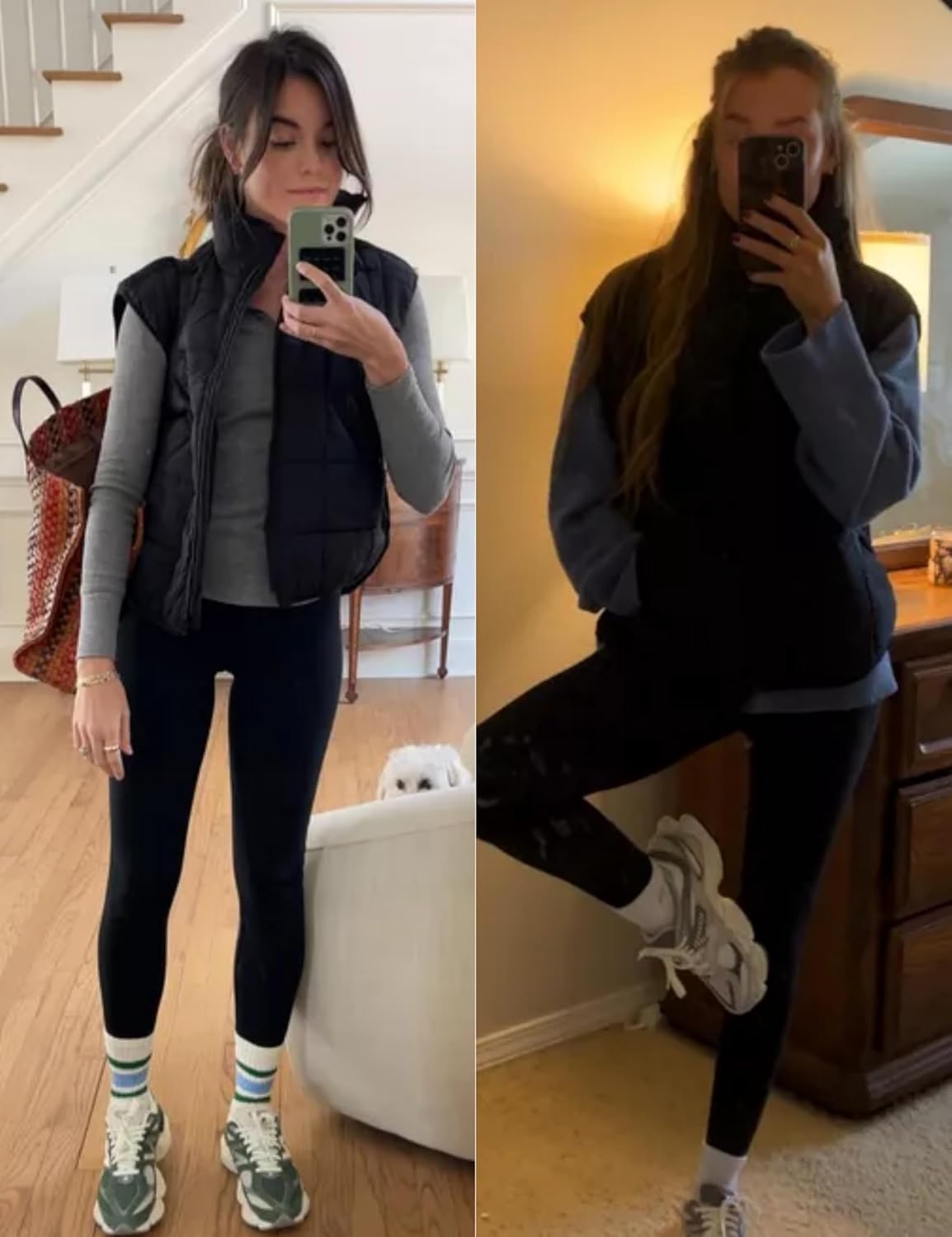 Xiaoxuemeng Puffer Vest Women Lightweight Zip Up Quilted Vest Padded Gilet Sleeveless Jacket with Pockets - Image 4