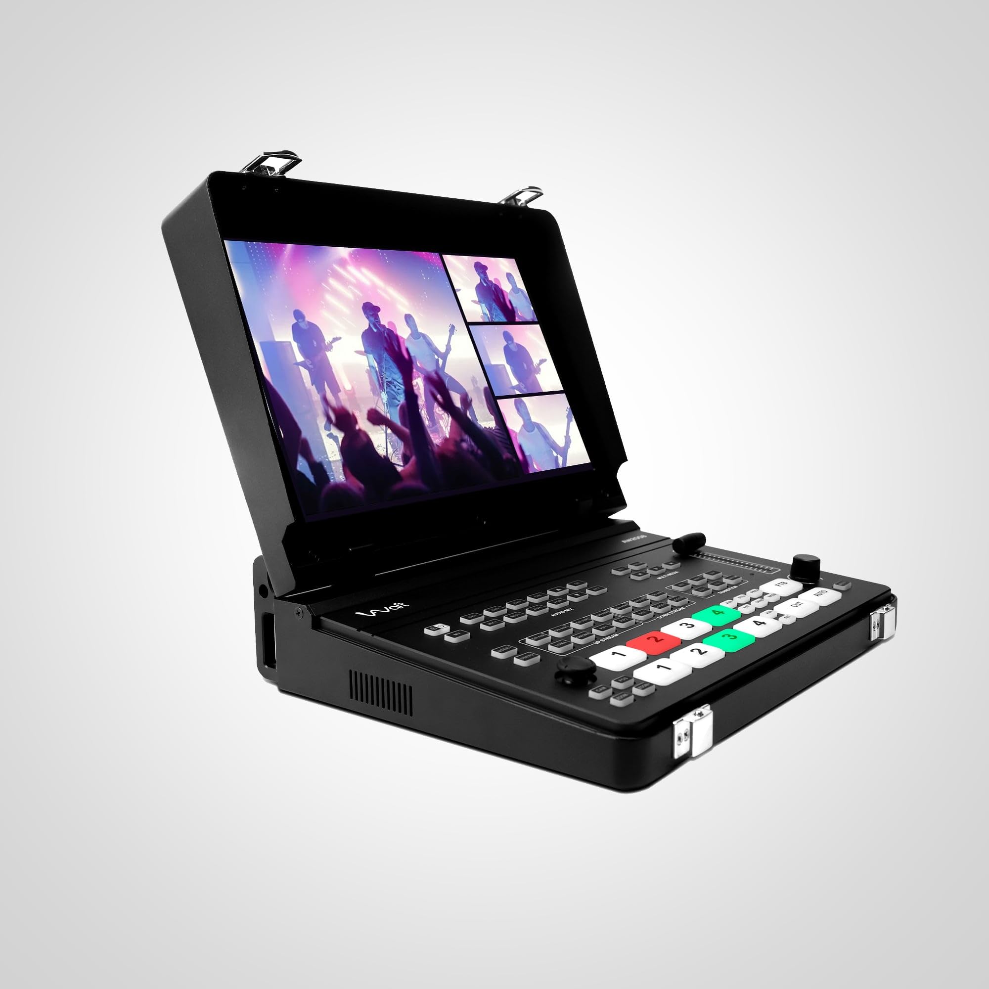 AIWaft SDI Video Mixer – 10.1" Screen, 4 SDI & 4 HDMI Inputs, Multi-Layer PGM, PTZ Control, UVC Output, Streaming & Recording, Chroma/Luma Key, T-Bar Transitions, Audio Mixing, Portable Suitcase-image-49