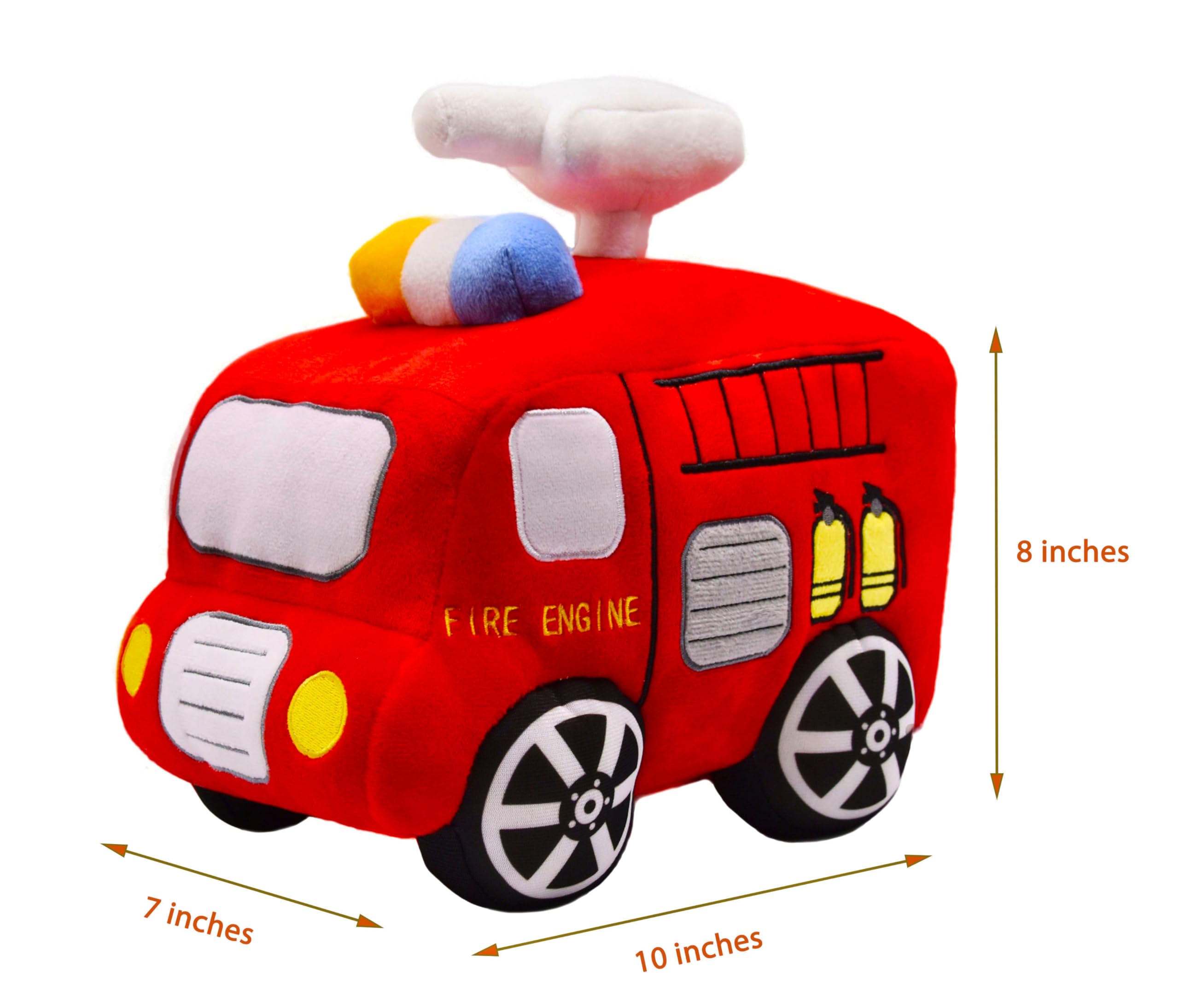 Amazon.co.jp: BABOLI ソフト消防車 ぬいぐるみ 特殊車両