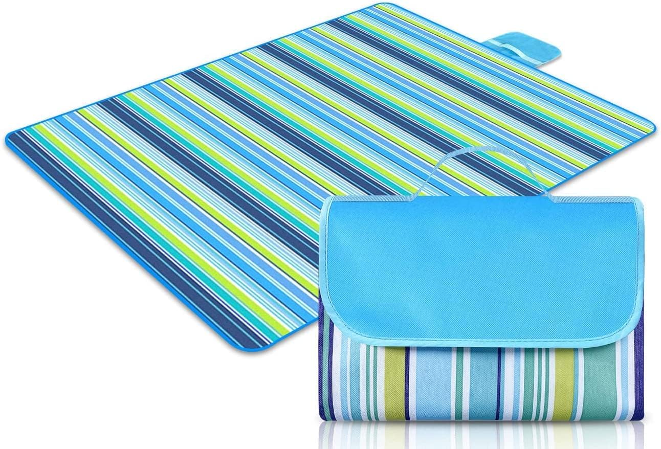 VISCAL Picnic Blanket Waterproof 200 x 200 CM,Extra Large Outdoor Picnic Mat,Beach Rug with Handle, for Family Concerts,Beach,Park,Camping,Hiking VISCAL Picnic Blanket Waterproof 200 x 200 CM,Extra Large Outdoor Picnic Mat,Beach Rug with Handle, for Family Concerts,Beach,Park,Camping,Hiking