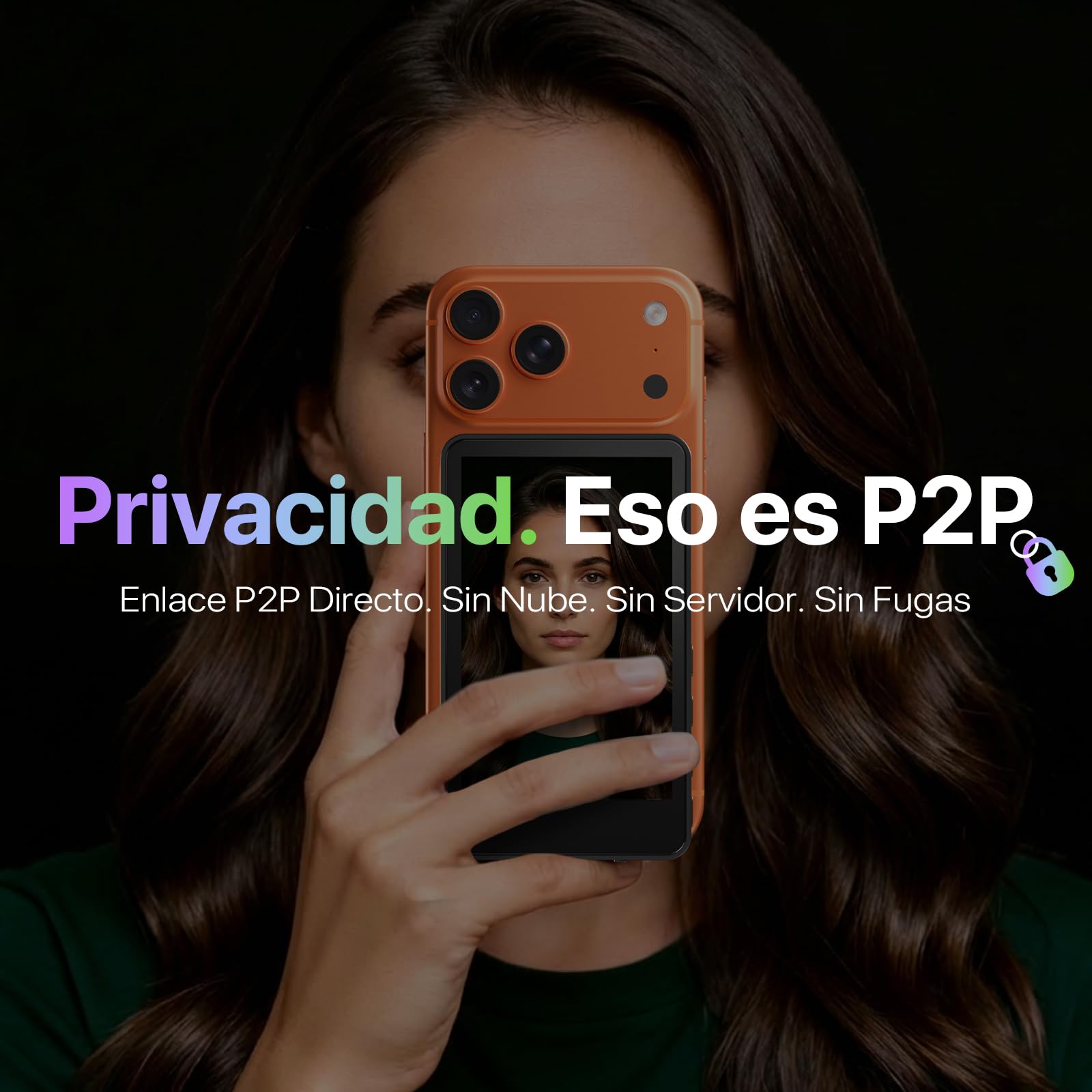 Moman Pantalla de Monitor Selfie 3,97" Inalámbrica Magnética para Móvil | Compatible con iPhone 7-17 y Android, 4K/1080p, 50m, Vista Previa en Tiempo Real para Vlog TikTok y Live - Blanco