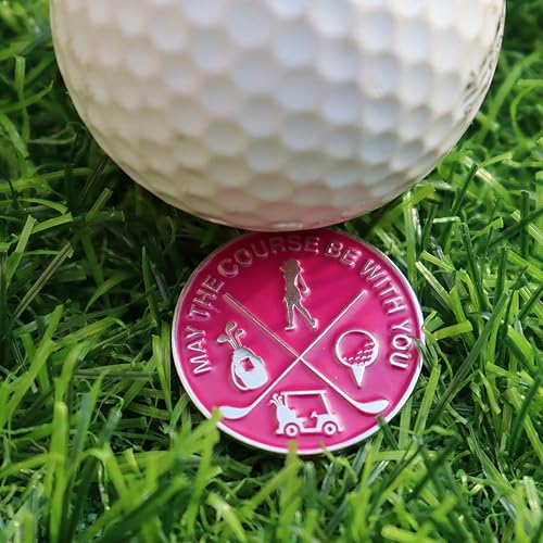 Miniatura 5 de Marcadores de pelotas de golf en relieve de hierro en relieve, paquete de 7