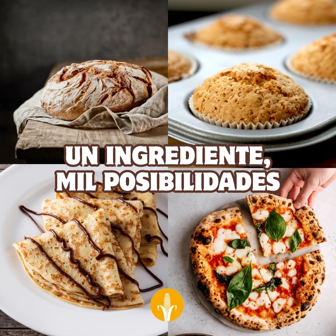 ADPAN Harina Multiusos Sin Gluten | Pack 3x1kg | Preparado para Repostería, Pan, Pizza y cocina diaria | Mix Versátil para Recetas Dulces y Saladas | Apto para Celiacos y Veganos