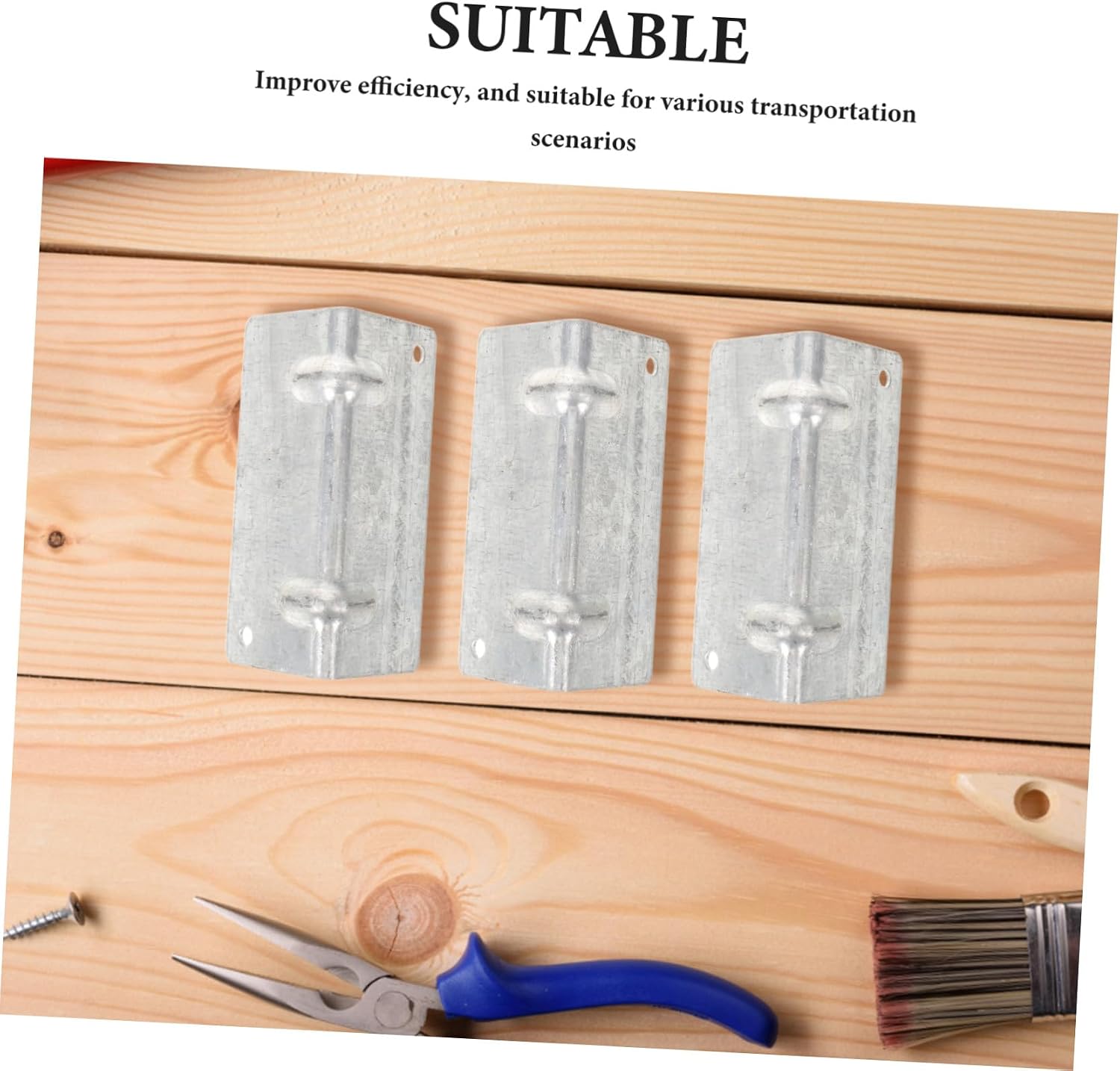 5pcs Metal Corner Protectors for Truck Shipping Weather-resistant Edge Guards for Cargo Loads and Tie down Straps Sturdy Packaging Edge Protectors for Shipping Scenarios