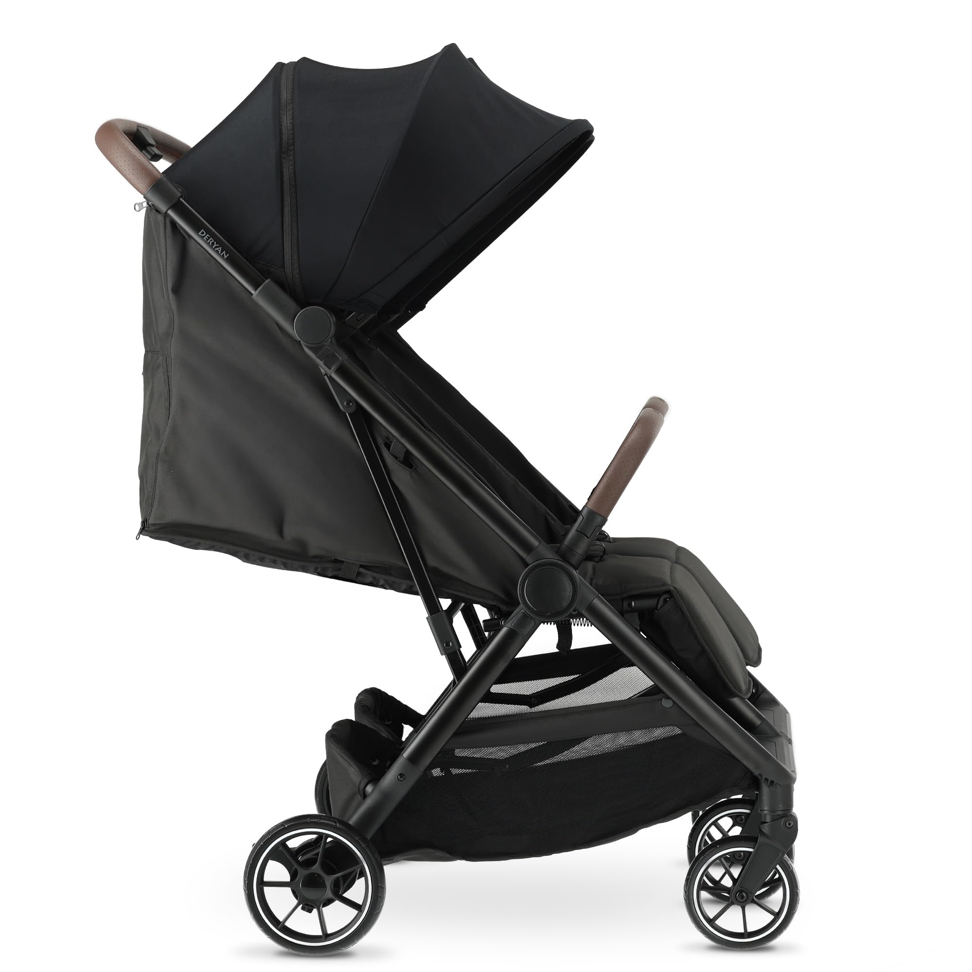Deryan Rolo X2 XL Passeggino 2 in 1 – Passeggino piccolo pieghevole – Dalla nascita fino a 4 anni – Carrozzina per neonati con seduta porta fino a 22 kg – Passeggino pieghevole – Compatto e pieghevole