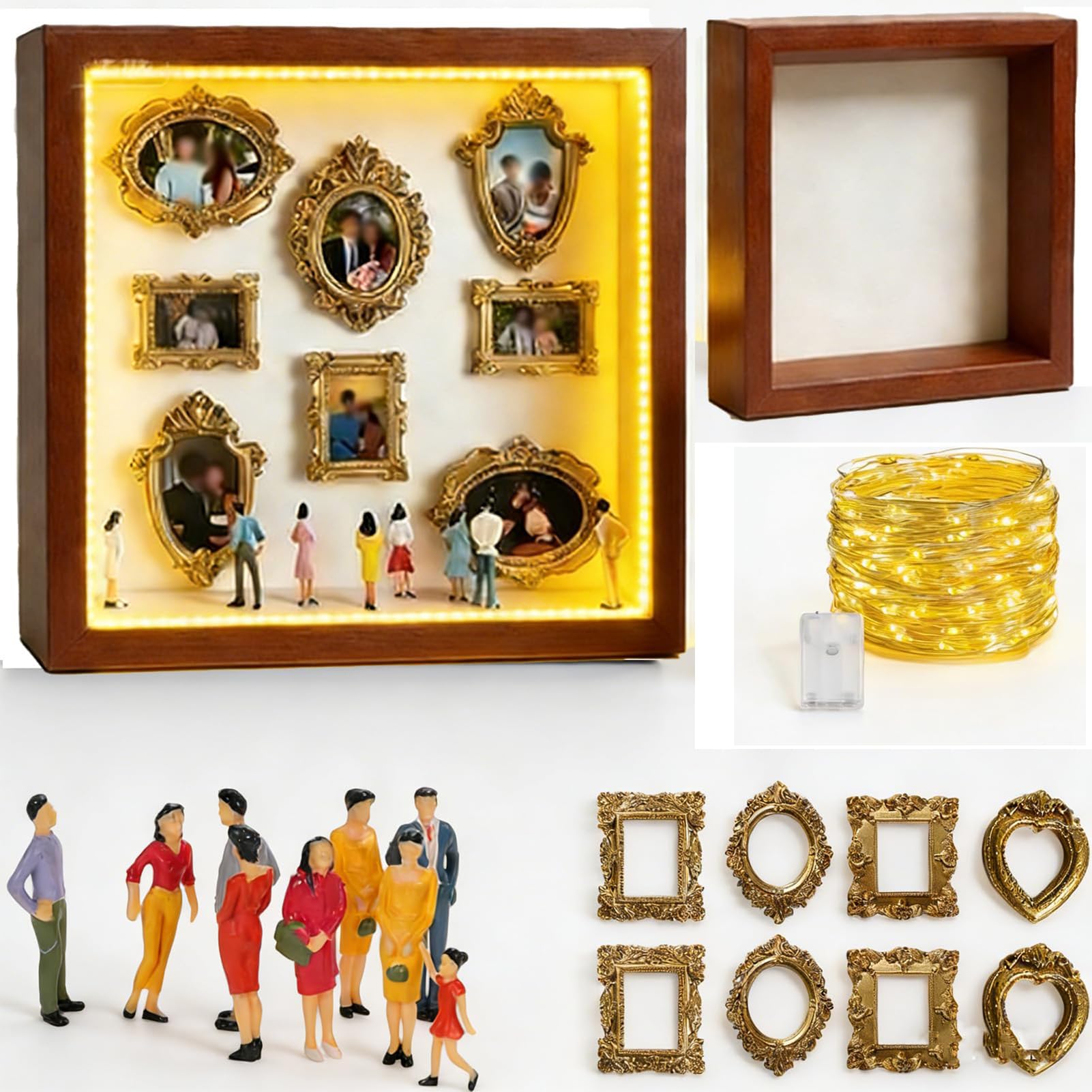 Kit de Silueta de Mini Museo DIY para transformar el Arte de Pared del Hogar