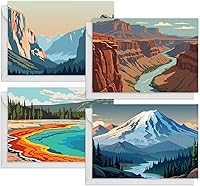 FUHITIM 48 Pack National Parks Blank Greeting Cards with Envelopes - Premium Watercolor Designs for All Occasions