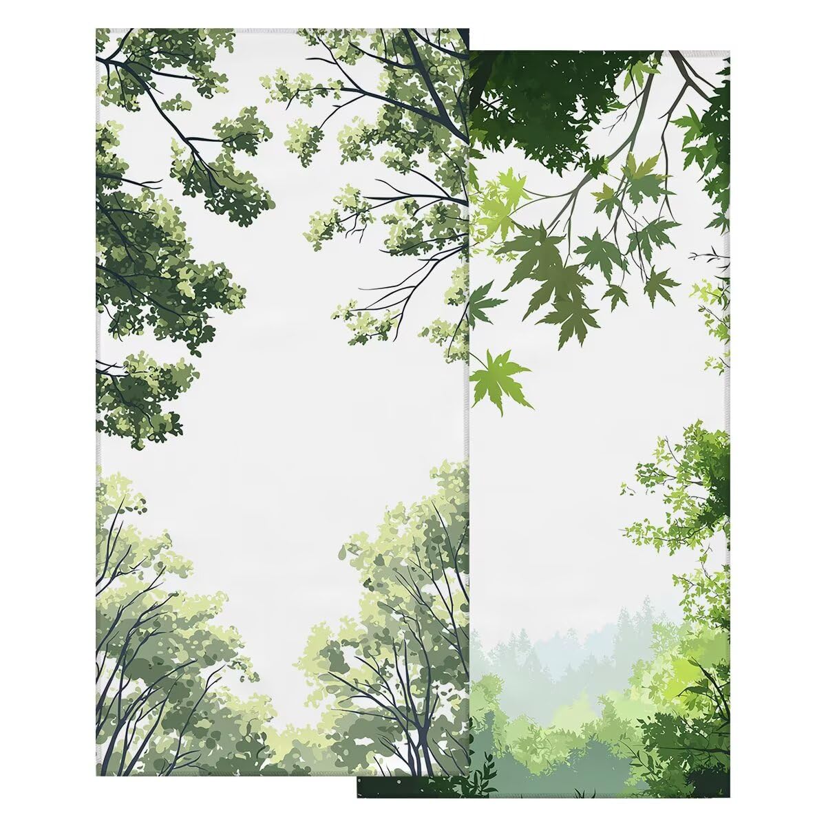 Toalla Playa 80x160 cm, Toalla Gimnasio Microfibra Secado Rapido, Juego de 2 Antiarena Toallas de Playa, Ligera Compacta Toallas Microfibra Grande para Viaje, Regalo Hombre Regalo Mujer (Planta) -5145
