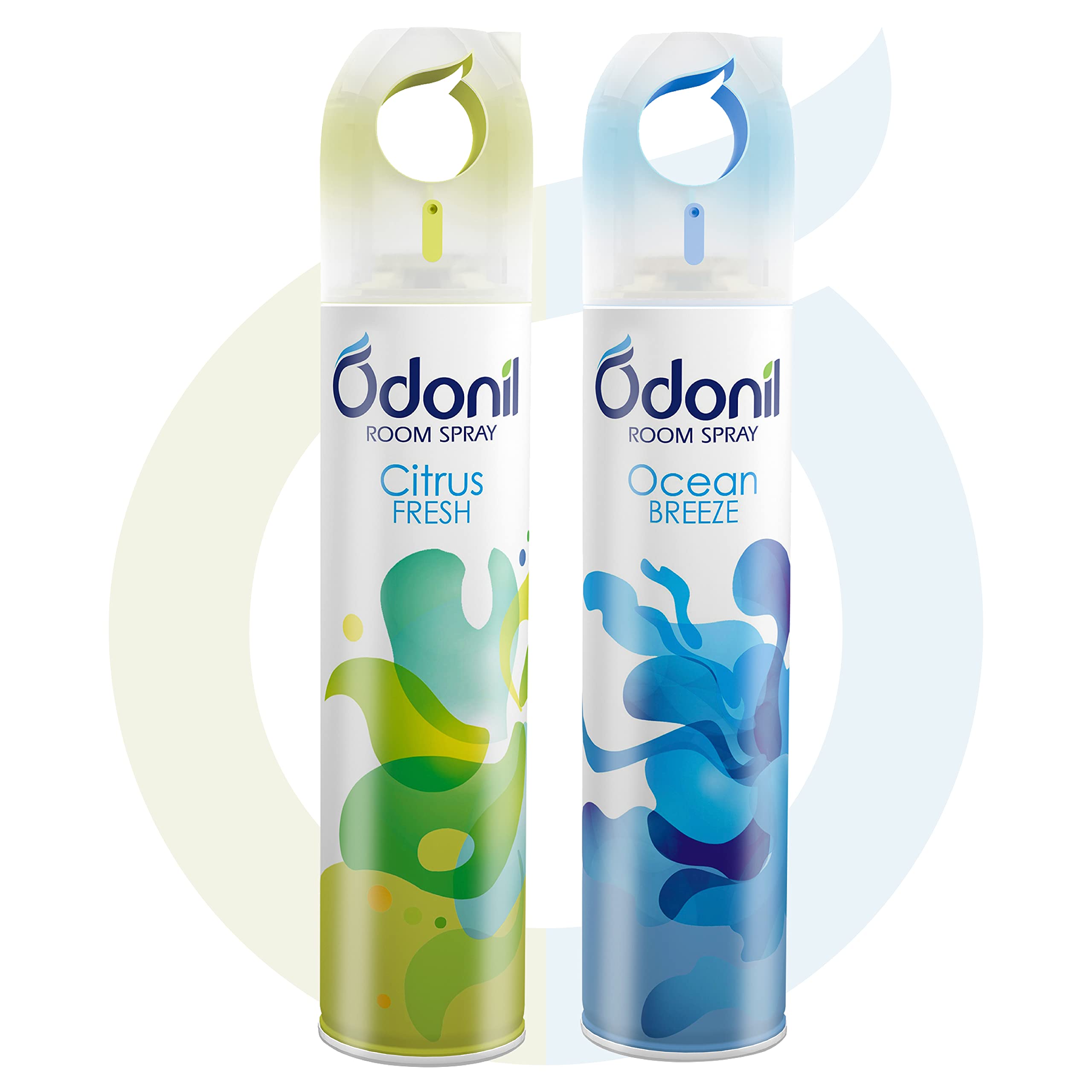 Room Air Freshener Spray - 440ml Combo (Pack of 2, 220ml each) | Citrus Fresh & Ocean Breeze | Nature Inspired Fragrance | Long Lasting Fragrance | For Bathroom, Toilet, Home & Office