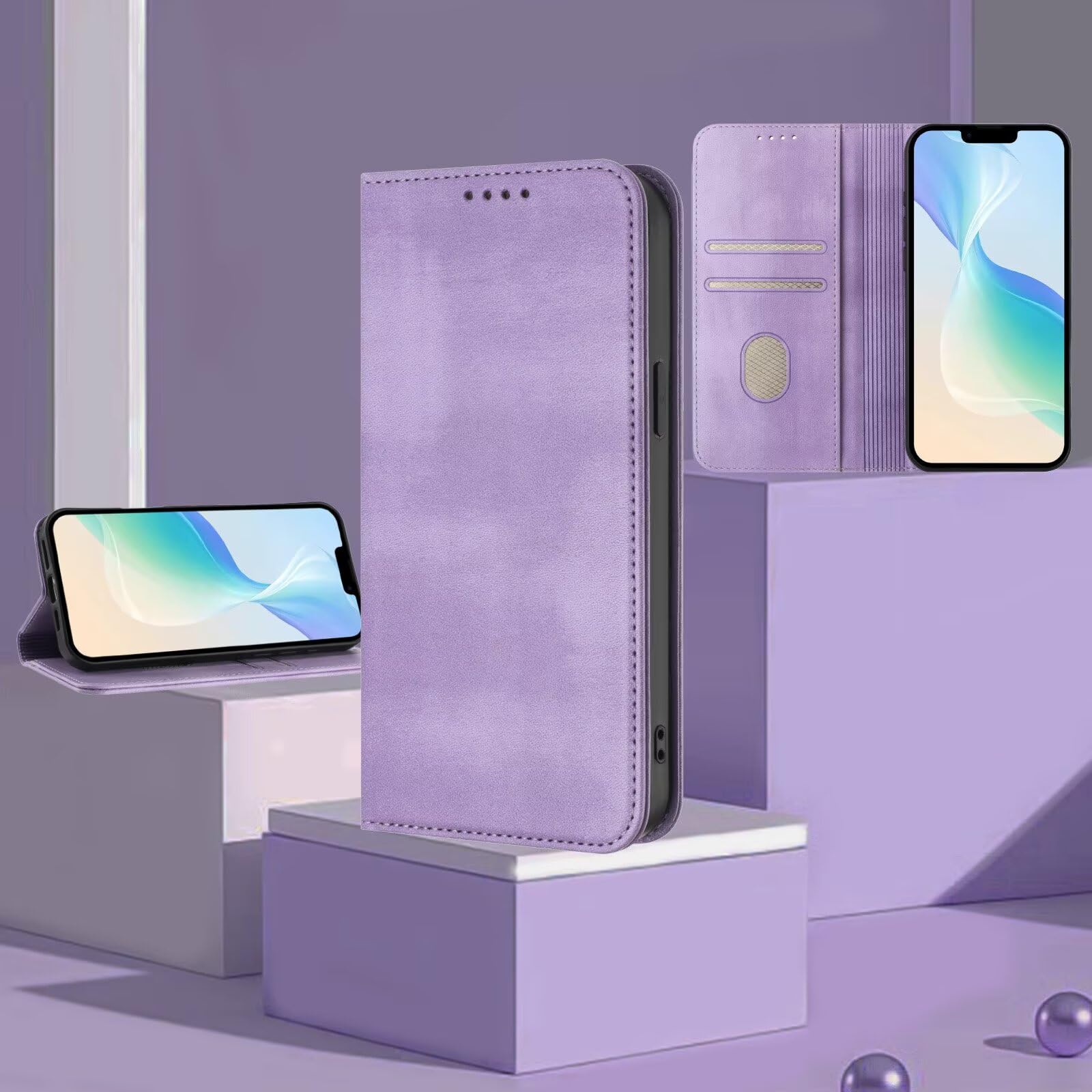 xinyunew Cover for OnePlus 8T, PU Leather Wallet Case