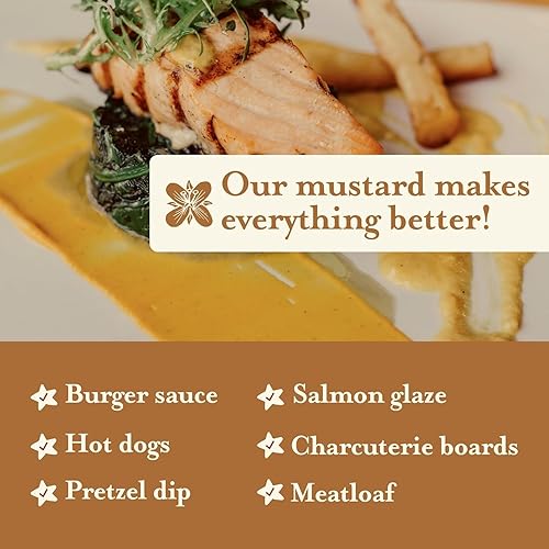 Miniatura 8 de Brownwood Farms Mostaza saborizada, hecha en pequeños lotes, dulce, picante, cremosa y deliciosa, de la región de los Grandes Lagos (Golden Ale, 10