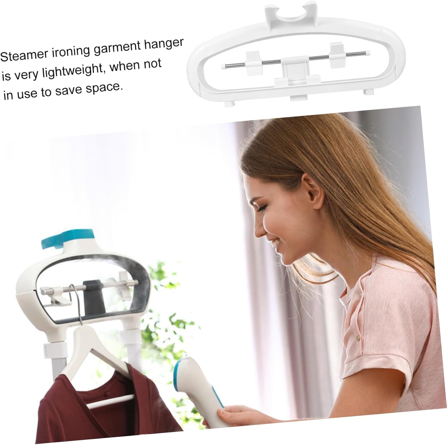 MAGICLULU Garment Hanger for Steaming Clothes Collapsible Design Versatile Accessory for Handheld Steamers Portable and Easy to Store for Pants Shorts and Scarves