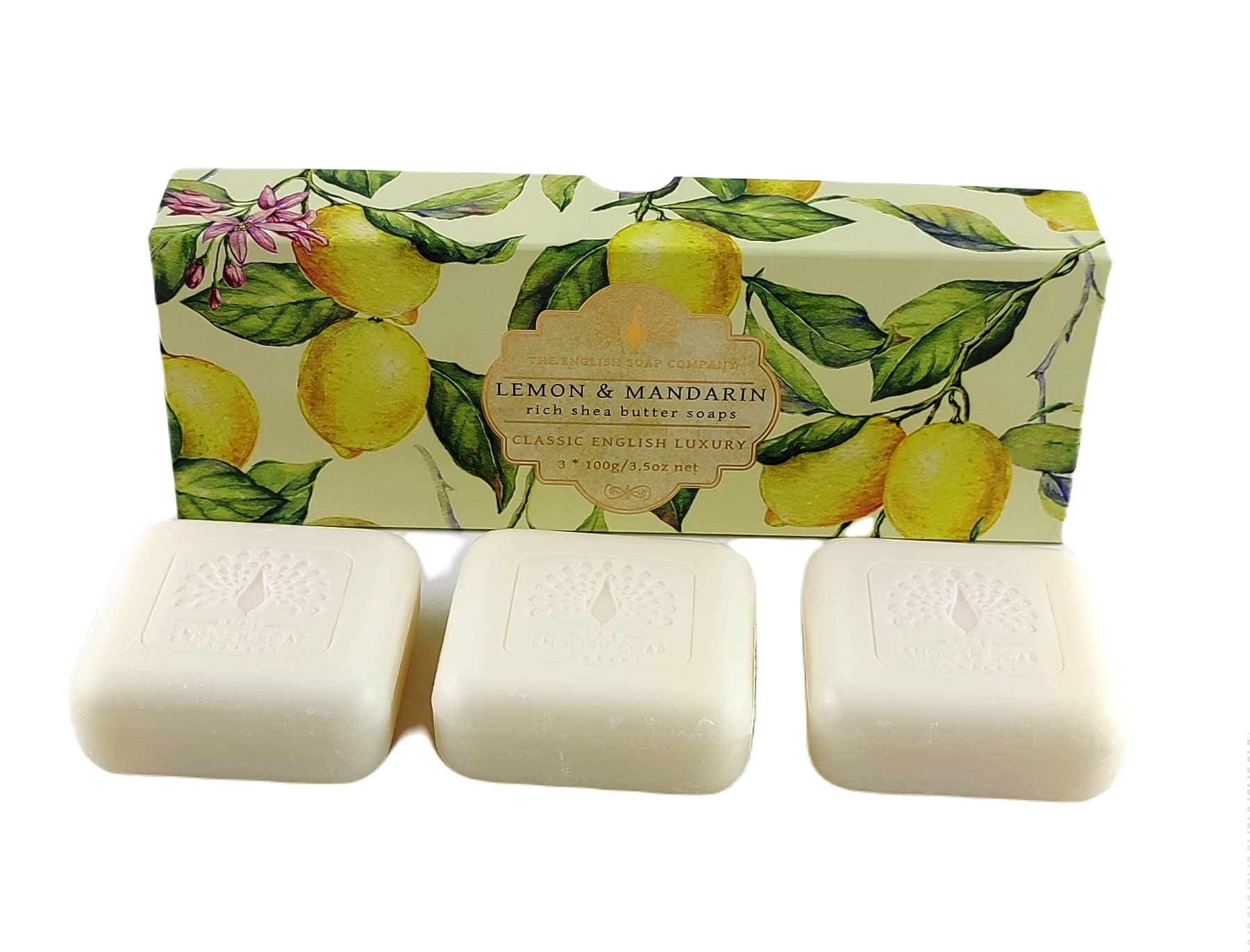 Geschenk Boxed Hand Seifen 3 x 100g Zitrone & Mandarine