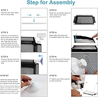 Vista 3 de ZALALOVA Asiento de perca para ventana de gato, cama grande y resistente, manta de vellón 2026 con ventosas de tornillo que descansan con manta
