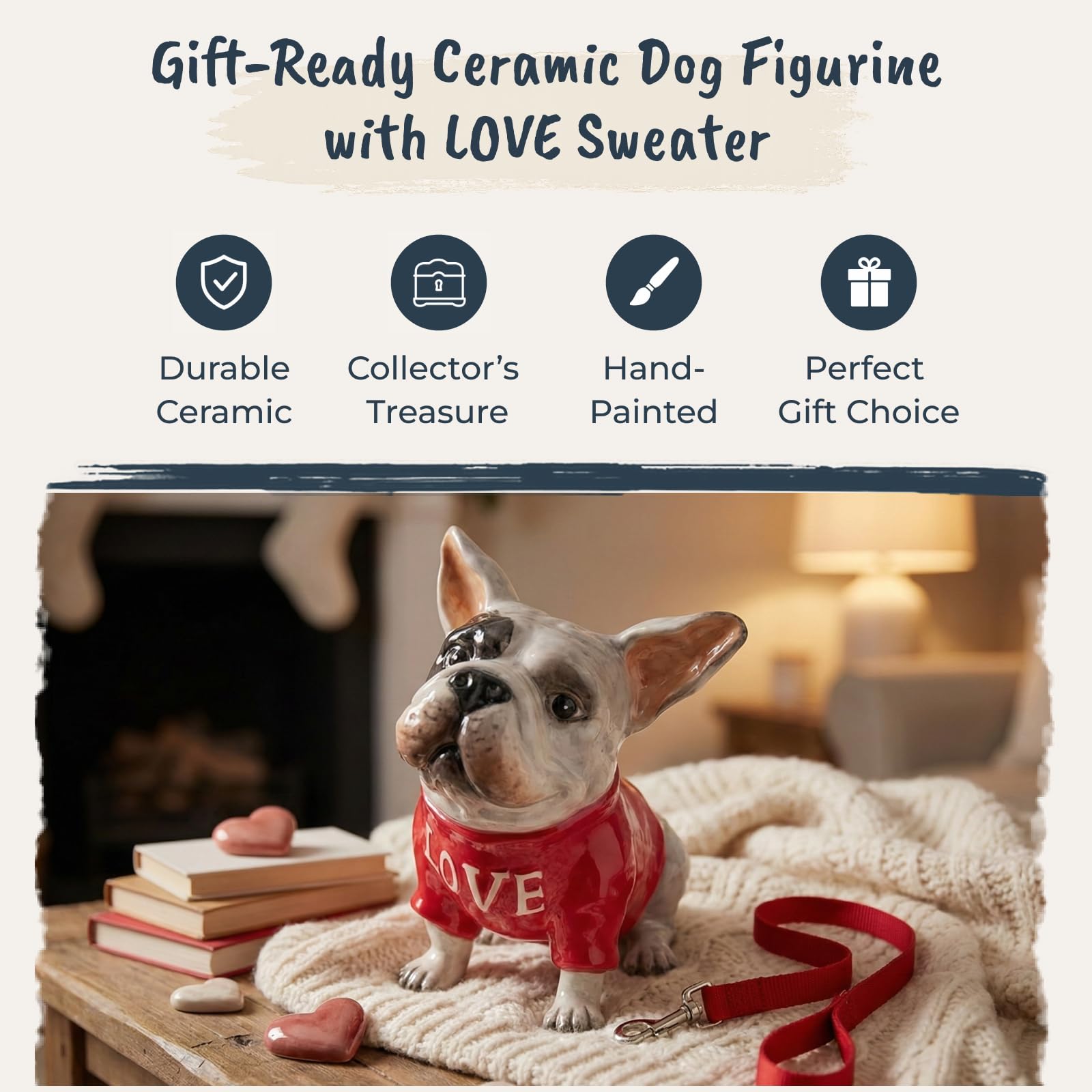 Amazon.com: Blue Sky Clayworks Love is My Middle Name Dog Figurine