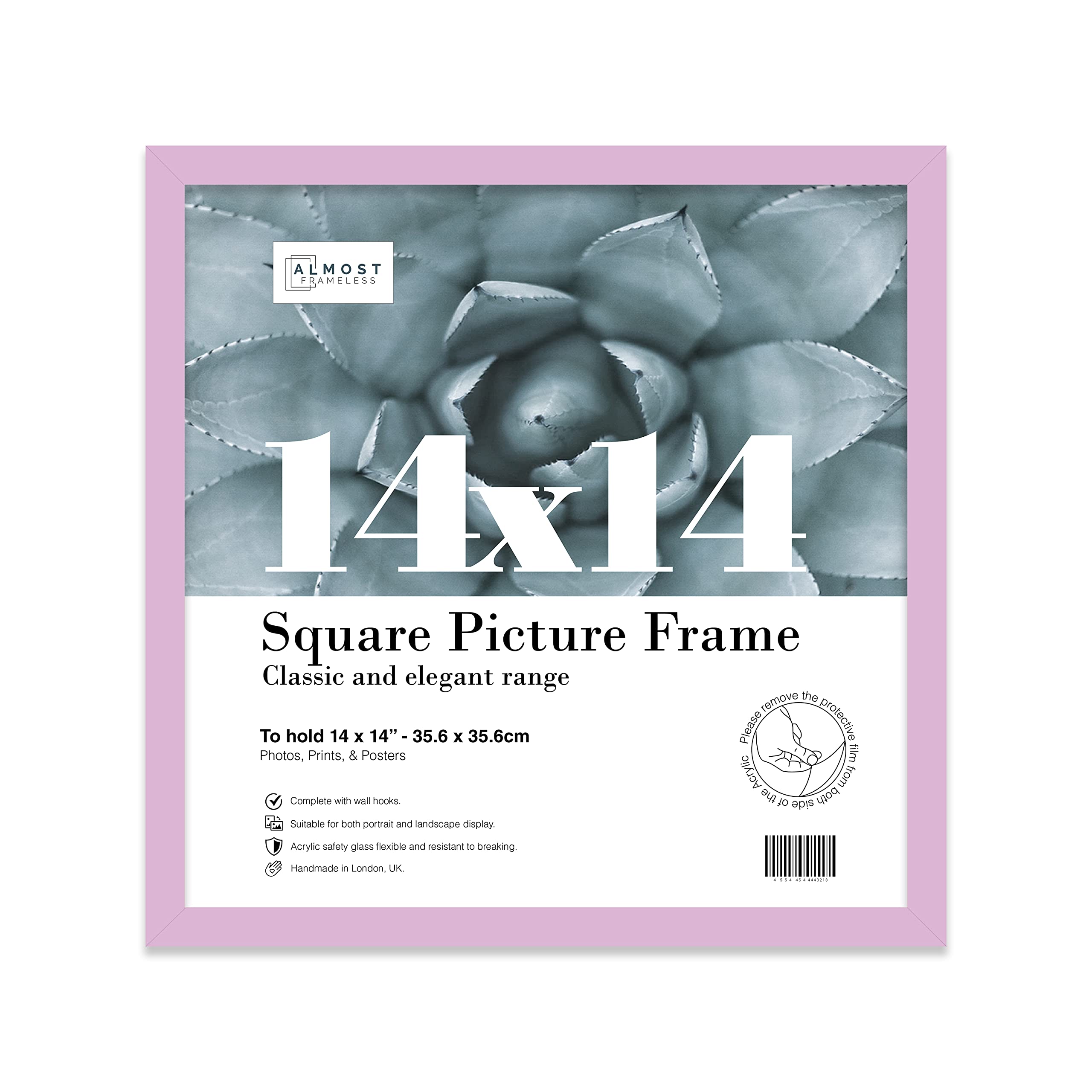 14X14 Lilac Picture Frame (35.6 X 35.6Cm) PosterPhotoArtworkGallery Wall Or Print from B&Q