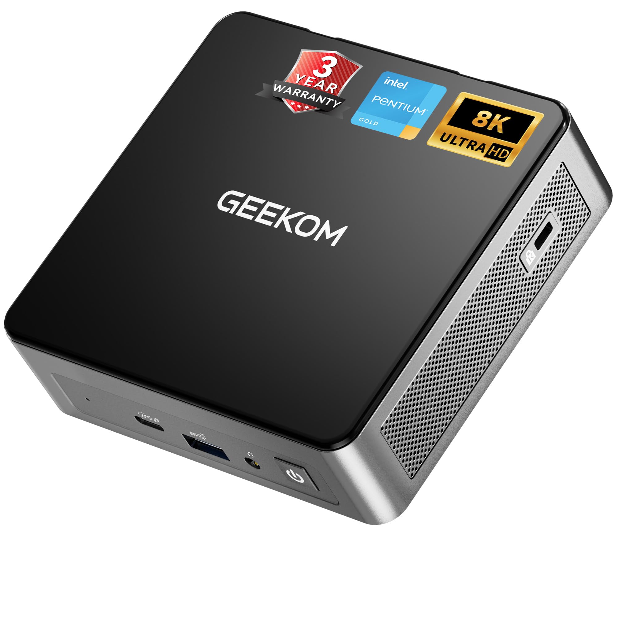Photo 1 of GEEKOM Air12 Mini PC, Intel 7505, 8GB Dual-Slot Upgradeable RAM, 256GB SSD