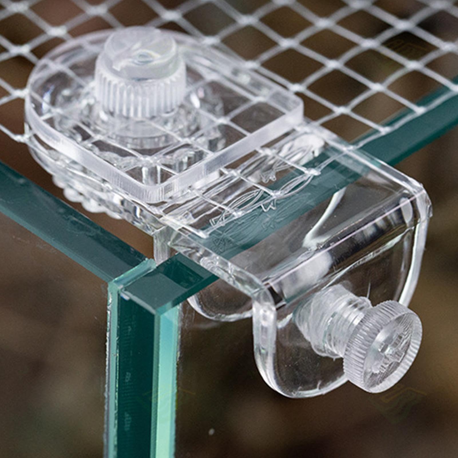 Mango de tapa de acuario, soporte de clips de vidrio sin borde, soporte para tapa de pecera, soporte de capó para acuario sin borde, pecera