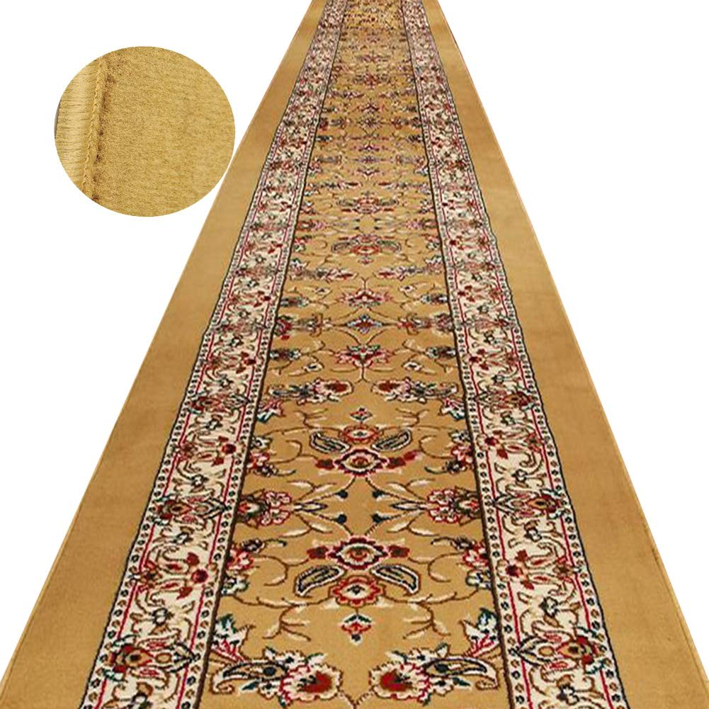 LXHONG-Runner Rugs Wear Resistant Anti-Fatigue High Color Fastness Polypropylene Living Room, Support Customization (Color : A, Size : 1x2m)