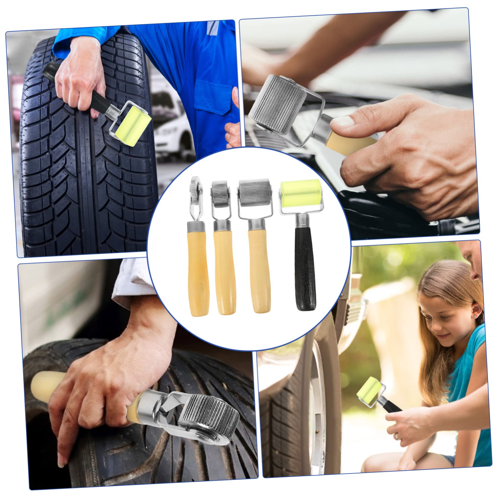 Reifenreparaturwerkzeug und Eisen Handroller 4 Stück für Autoreparatur