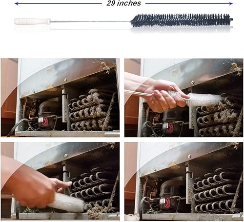 Miniatura 8 de Kit limpiador de ventilación de secadora y bobina de condensador de refrigerador, cepillo para secadora de pelusas, limpiador de trampa de