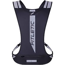 Fitletic GLO Running Vest, High Visibility Reflective Breathable Material, Safe for Work, Motorcycle, Dog Walking