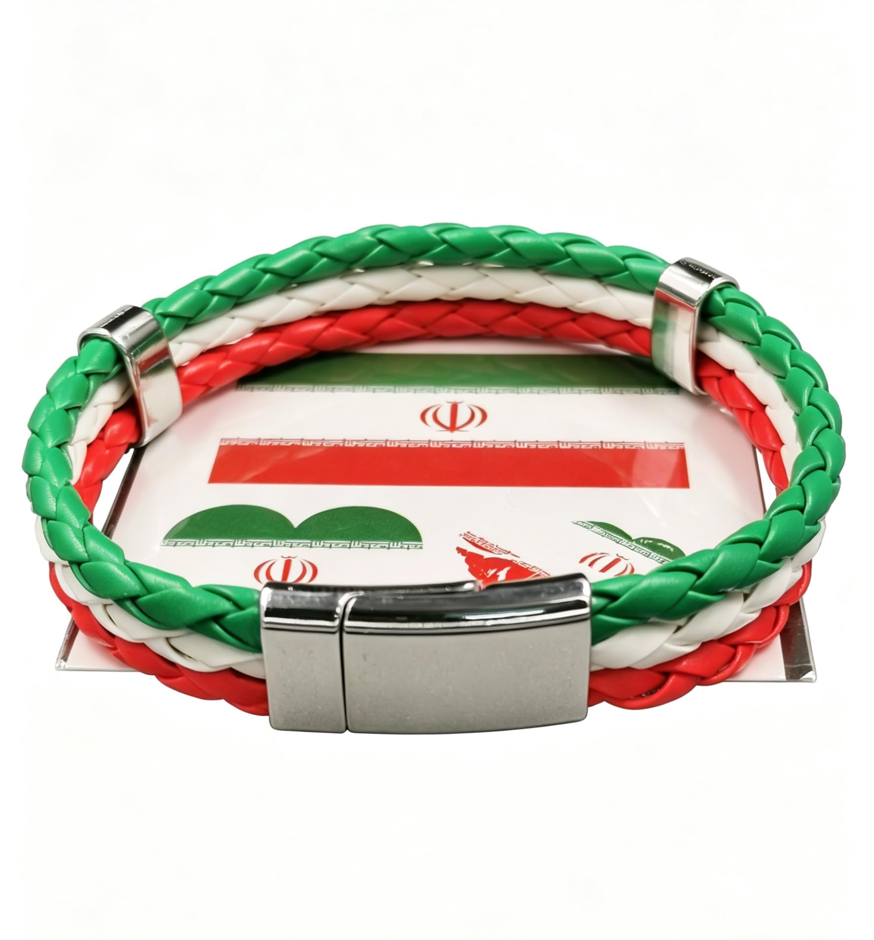Bracelet en cuir tissé pour fans de football, bracelet en cuir PU avec fermeture en alliage d'acier, bracelet de soutien de l'équipe nationale, bijoux pour adultes, hommes et femmes