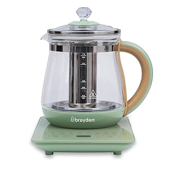 Brayden Aquo 11 Smart Electric Glass Kettle | LED Display | 20 Preset menus | Milk, Tea Infuser, Soup & M