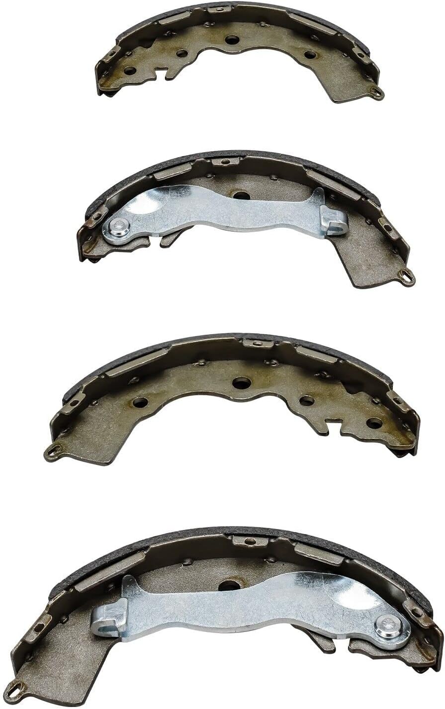 Detroit Axle - Pair Rear Brake Shoes for 2006-2011 Accent Kia Rio Rio5 Brake Shoes 2007 2008 2009 2010 Replacement Brakes