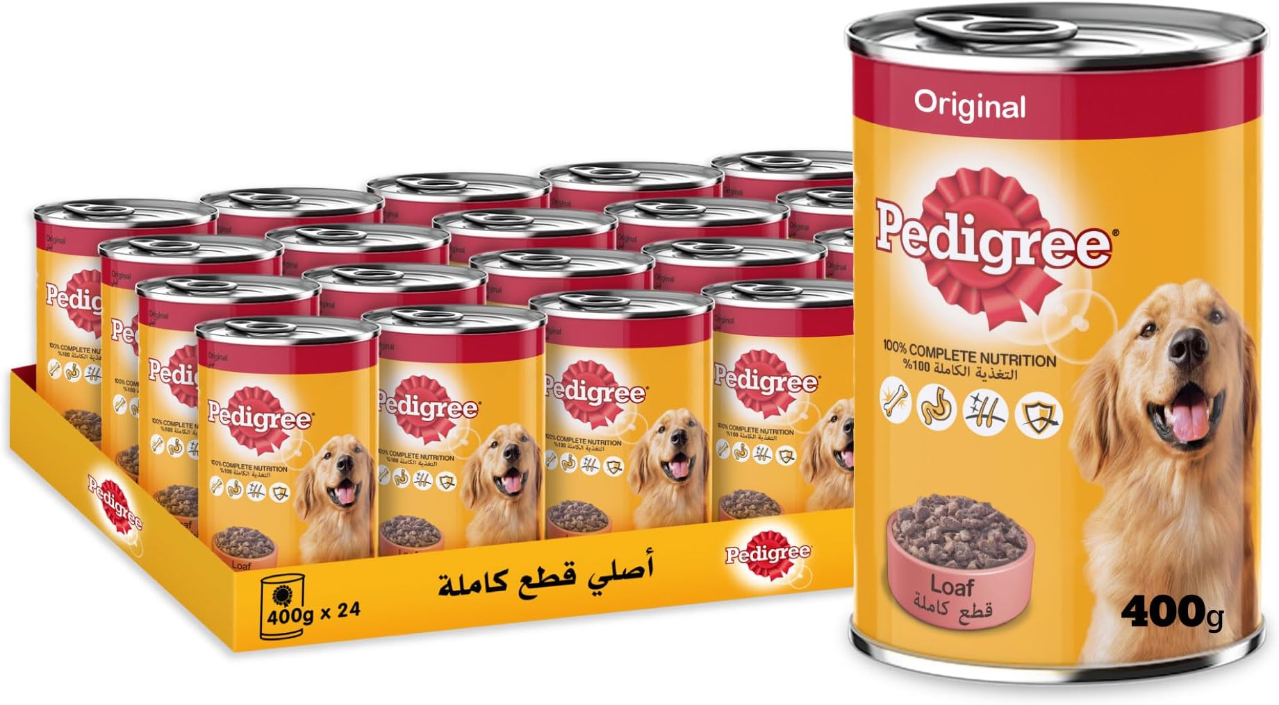 Dog Food, Original Loaf Dog Food Wet, Pack of 24x 400g, Complete & Balanced Dog Wet Food For Adult Dogs