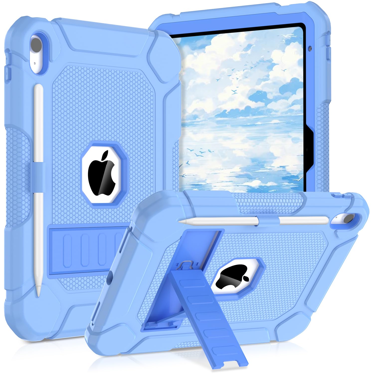 Coque pour iPad 11e/10e génération protection antichoc avec béquille A16 - 8