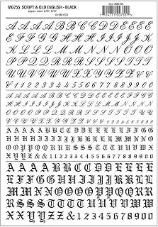Woodland Scenics Script/Old English Letters, B WOOMG755