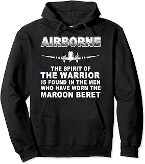 Airborne Definition Airborne Paratrooper Division Veteran Pullover Hoodie
