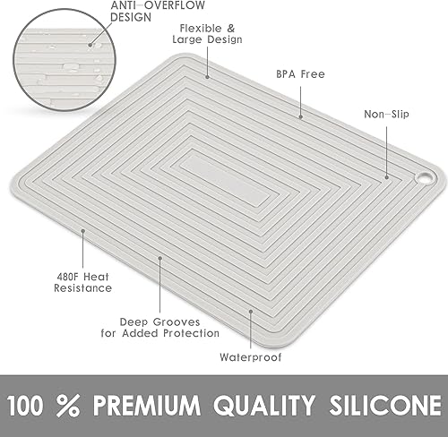 Miniatura 4 de Salvamanteles de silicona para platos calientes, ollas y sartenes, resistentes al calor, almohadillas calientes flexibles para mesa de cocina,