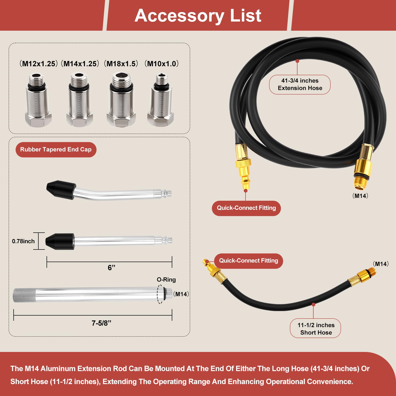 TU-21 Kit de Prueba de Fugas en Cilindros para Motor de Gasolina Probador de Compresión Automotriz con Dos Manómetros Juego de Detector de Fugas para Prueba de Presión y Tasa, 0-100PSI | 0-7Bar